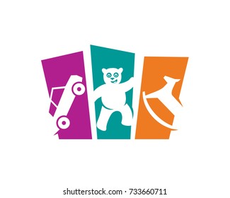 Toys Shop Logo Template Design Vector, Emblem, Design Concept, Creative Symbol, Icon