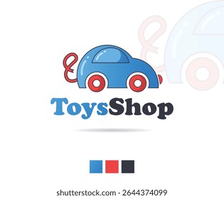 Toys shop vector logo design