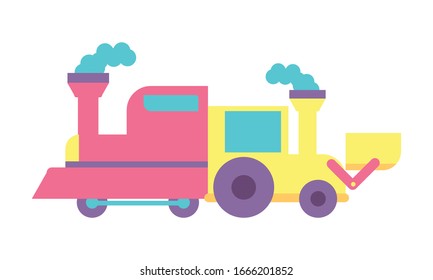 toys for small children, wooden and plastic toys vector illustration design