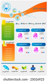 toys store vector template