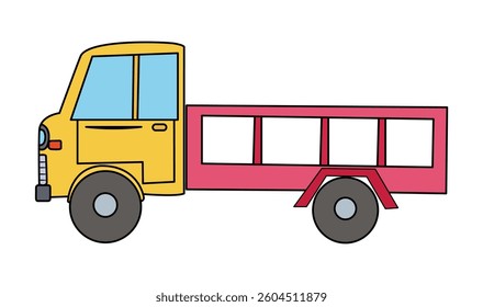 Toys truck isolated on white background