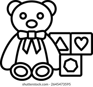 Toys vector icon. Can be used for printing, mobile and web applications.