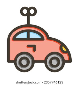 Toys Vector Thick Line Filled Colors Icon For Personal And Commercial Use.
