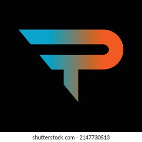 TP Abstract initial letter alphabet logo design