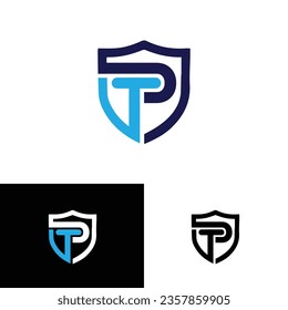 TP Abstract initial letter alphabet logo design. TP logo, Letter T and P logo design combination, P and T icons