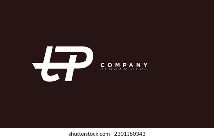 TP Alphabet letters Initials Monogram logo and PT