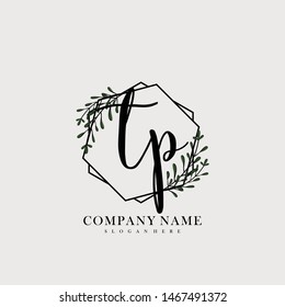 TP Initial beauty floral logo template