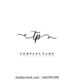 TP Initial beauty floral logo template