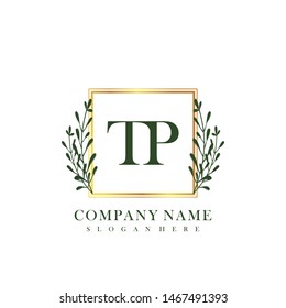 TP Initial beauty floral logo template