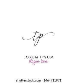 TP Initial beauty monogram logo vector