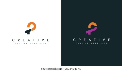 TP initial logo monogram with simple luxury shield icon design