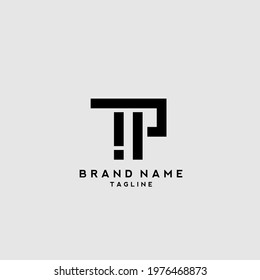 TP Latter Logo Modern Vector Design, P and T icons