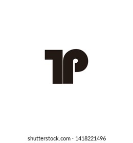 tp letter vector logo design