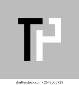 TP LETTER VECTOR UNIQUE LOGO
