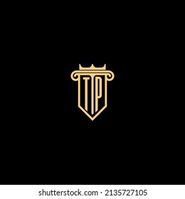 TP line concept logo in high quality professional design that will be best for companies related to real estate