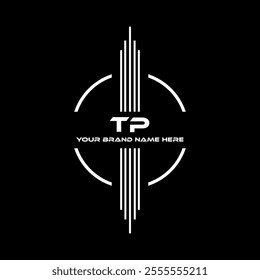 TP logo design, TP simple and modern logo. TP luxurious alphabet design