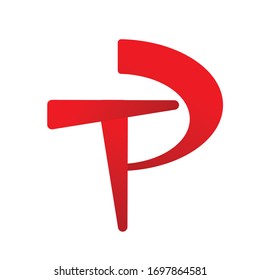 Illustration der Vektorillustration des TP-Logos