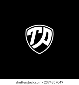 Logo-Monogrammstil mit Vorstellungen von Schildform-Designvorlagen