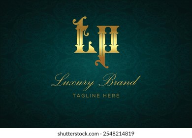 PROJETO DE LOGOTIPO DE CARTA DE LUXO TP. É um logotipo de monograma de letras de luxo, este logotipo é feito pela combinação de duas letras