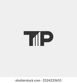 TP monogram marketing logo with stacked bars icon incorporated.