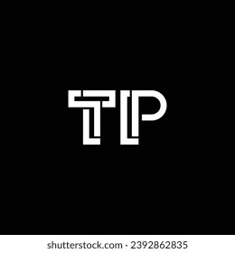 TP or PT abstract double letter design. Awesome artistic branding company different colors illustration for logo or icon or monogram.