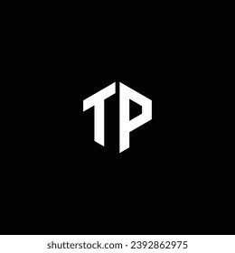 TP or PT abstract double letter design. Awesome artistic branding company different colors illustration for logo or icon or monogram.
