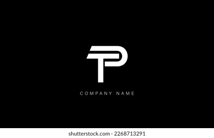 TP, PT, Abstract Letters Logo Monogram