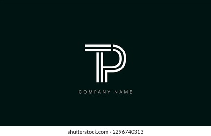 TP, PT, Abstract Letters Logo Monogram