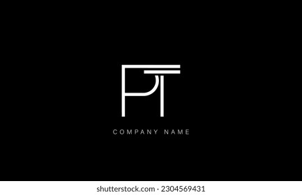 TP, PT, Abstract Letters Logo Monogram