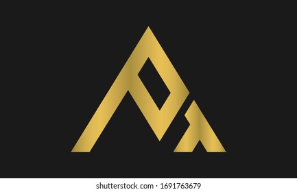 TP, PT Letter Logo Design with Creative Modern Trendy Typography and triangle logo.