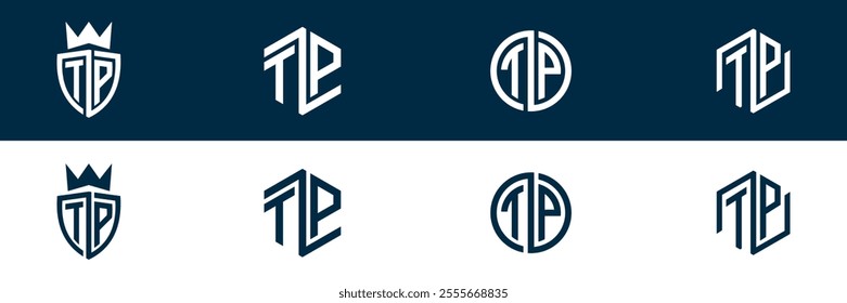 TP PT letter logo set design