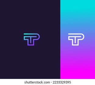 TP, PT Letter Logo Vector Template Abstract Monogram Symbol . Usable for Business sport, technology, fashion, digital And future creative logo