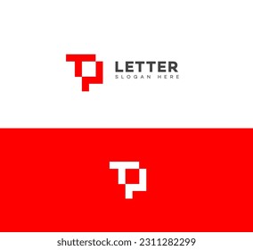 TP, PT letter modern branding logo