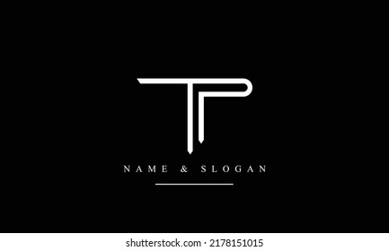 TP, PT, T, P abstract letters logo monogram