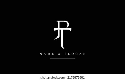 TP, PT, T, P abstrakte Buchstaben Logo-Monogramm