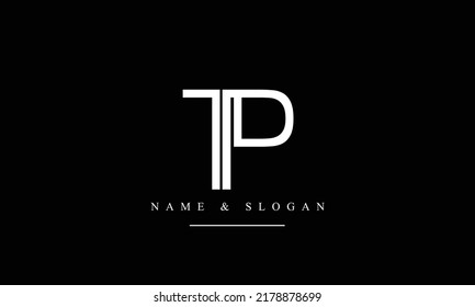 TP, PT, T, P abstract letters logo monogram