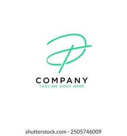 TP, PT, T, P logotipo de Vector abstracto monograma