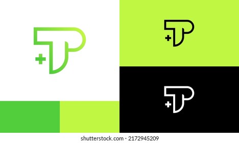 TP Sport Monogram Ouline Logo Design Concept 