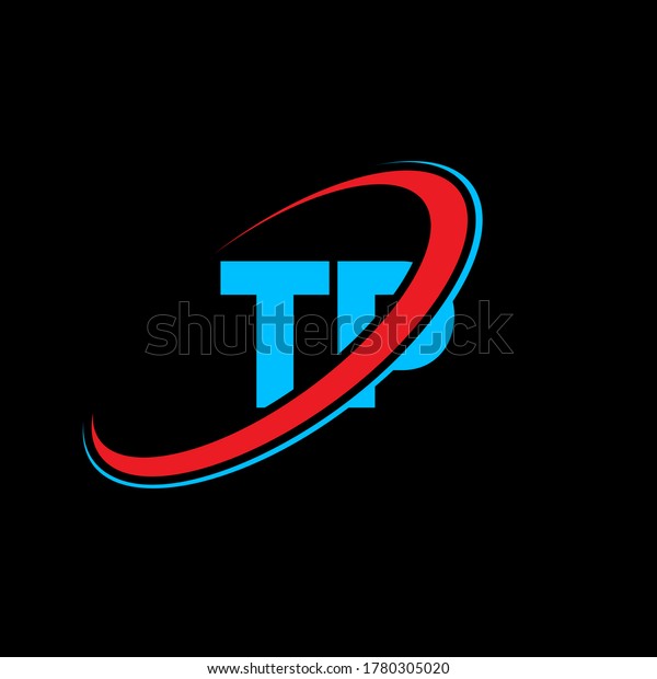 Tp T P Letter Logo Design Stock Vector (Royalty Free) 1780305020