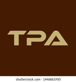 TPA logo design. Vector illustration.