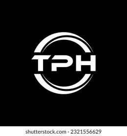 TPH letter logo design in illustration. Vector logo, calligraphy designs for logo, Poster, Invitation, etc.