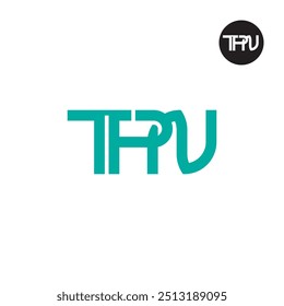 Diseño de monograma de letra de logotipo TPN