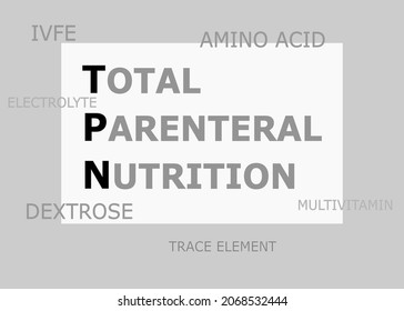 TPN-total parenteral nutrition. compose of IVFE, amino acids, dextrose, mineral and trace element. 