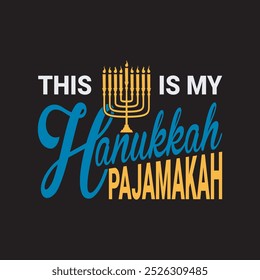 Tpography Hanukkah background illustration best t-shirt design 
