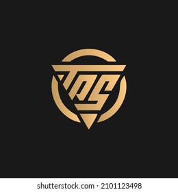 TPS letter logo vector, initial type logo