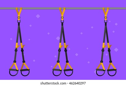 TPX loop training equipment. Sport vector concept