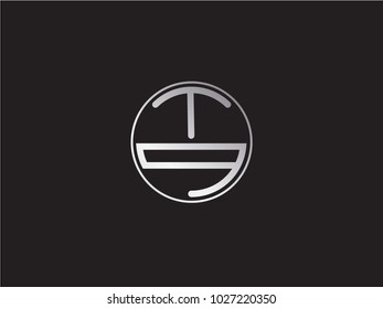 TQ circle Shape Letter Design