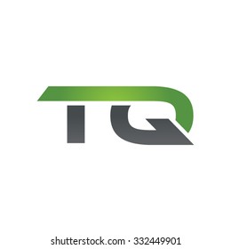 TQ company linked letter logo green