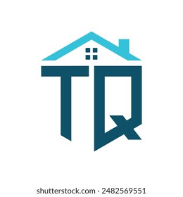 TQ House Logo Design Template. Letter TQ Logo for Real Estate, Construction or any House Related Business