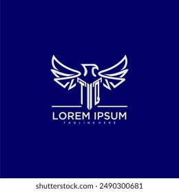 TQ Initial Monogramm für Business-Logo mit Eagle Bild